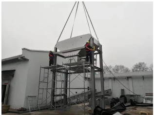 南京現(xiàn)場 皮帶機即將安裝完成！??！